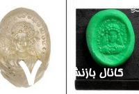 تصویری از مُهر کریستالی از دوره ساسانی با نقش یک زن اشراف‌زاده