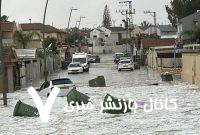 دیمونا زیر آب رفت/ ورودهای ایلات بسته شد