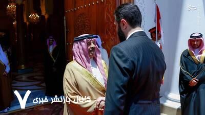 عکس/ استقبال شاه بحرین از ابومحمد الجولانی عکس/ استقبال شاه بحرین از ابومحمد الجولانی