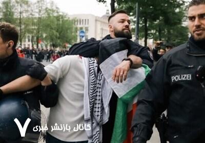 خشونت و درگیری در اعتراضات طرفداران فلسطین در برلین