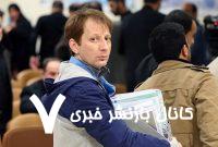 ببینید | رانندگی بابک زنجانی پشت فرمان تریلی‌!