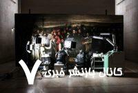 مرمت تابلوی یک تشییع جنازه مقابل چشم مردم