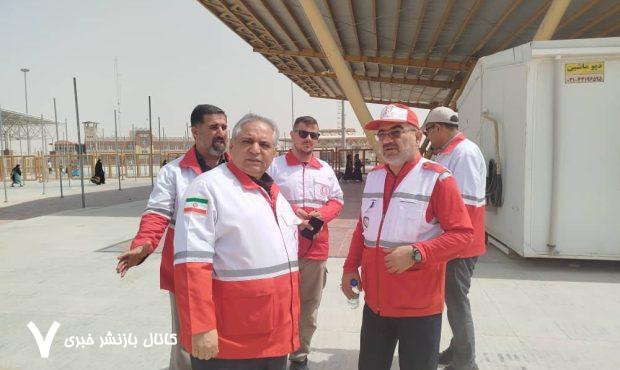 بازدید رئیس سازمان امدادونجات کشور از پایانه مرزی شلمچه