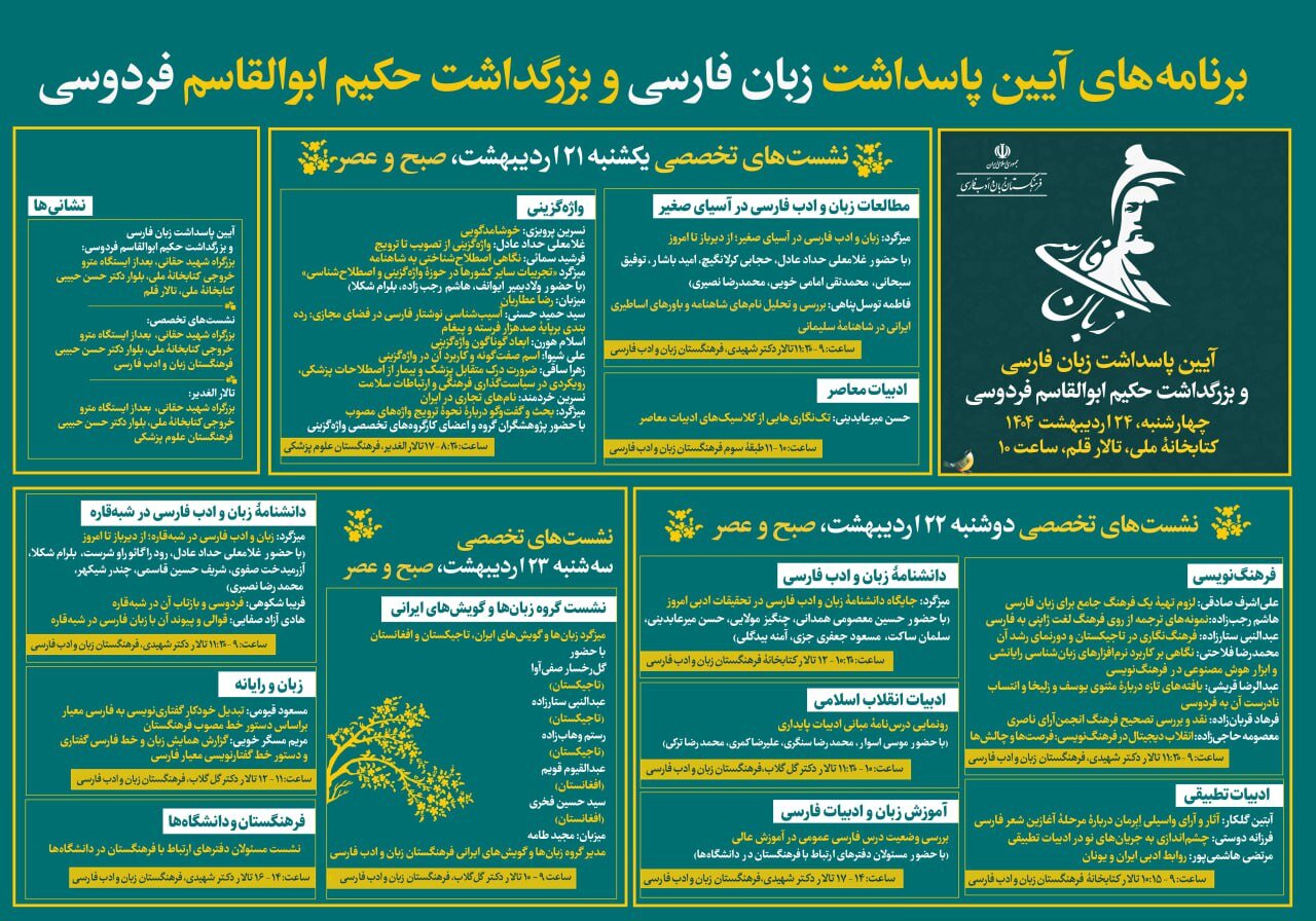 برنامه‌های فرهنگستان برای پاسداشت زبان فارسی