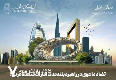 تضاد ماهوی در راهبرد بلندمدت امارات متحده عربی تضاد ماهوی در راهبرد بلندمدت امارات متحده عربی