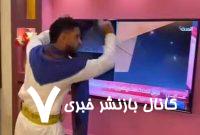 فیلم/ خوشحالی خاص یک یمنی از برخورد موشک‌های ایران به تل‌آویو