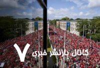 تظاهرات حمایتی از ایران در بروکسل و لاهه
