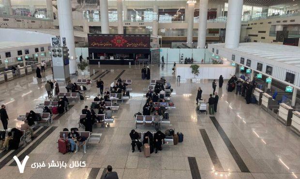 تمدید لغو پروازهای داخلی و خارجی در شمال، جنوب و غرب کشور تا ساعت ۱۴ دوشنبه