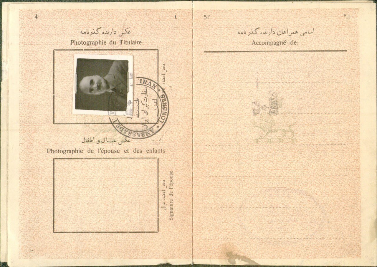 عکس/ گذرنامه سیدحسن تقی‌زاده