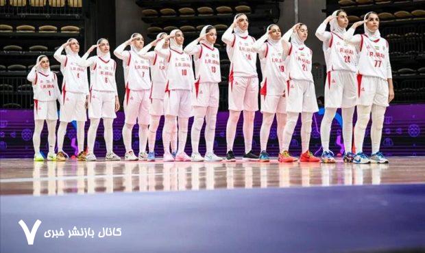 پیروزی مقتدرانه دختران بسکتبال ایران در چین