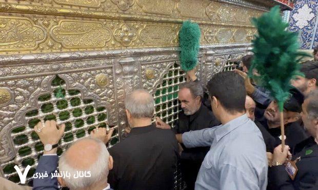 تصاویری از سفر رئیس جمهور به قم؛ از حضور در میان مردم تا حال و هوای زیارت حرم