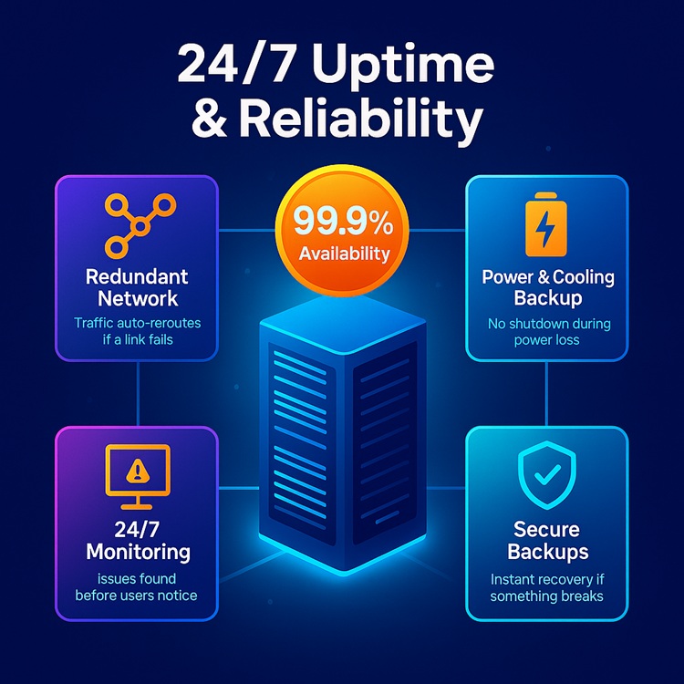 پایداری شبکه سرور اختصاصی